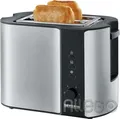 Produktbild: SEVERIN Toaster 2 Scheiben Edelstahl Schwarz 800W mit Brötchenaufsatz