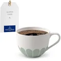 Produktbild: Villeroy & Boch - Fleur vert Kaffeetasse grün, Spülmaschinenfest, Mikrowellensicher, Tasse für Kaffee oder Tee, Kaffeebecher, Becher Blumenmuster, Capuccino Tasse, Teetasse, Premium Porzellan