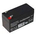 Produktbild: Multipower MP1.2-12 Blei Akku, 4,8mm Faston Stecker