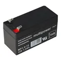 Produktbild: Multipower MP1.2-12 Blei Akku mit 4,8mm Faston Steckkontakten mit VDS Zulassung