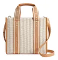 Produktbild: Ted Baker Harllee Striped Canvas Webbing Crossbody Bag Handtasche Camel beige
