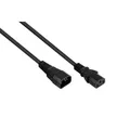 Produktbild: VARIA Kaltgeräteverlängerung C14-Stecker an C13-Buchse, Schwarz, 5m