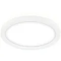 Produktbild: Slim Led Deckenleuchte Ø19 Cm Flach, 12w, 1400 Lm, Neutralweiß, Backlight, Weiß