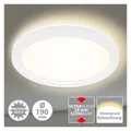 Produktbild: Deckenleuchte Briloner Slim LED Panel 12W BackLight Effekt Rund Weiß Deckenlampe