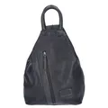Produktbild: The Skandinavian Brand Damen Leder Rucksack Black : schwarz-00 Farbsortierung: schwarz-00