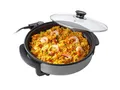 Produktbild: Multipfanne Elektrisch 30cm Bratfläche Glasdeckel mit Dampfaustritt, Partypfanne