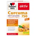 Produktbild: Doppelherz Curcuma 750 mit Curcumin + Vitamin D3 1000 I.E. - Vitamin D unterstützt die normale Funktion des Immunsystems - 30 vegetarische Kapseln