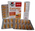 Produktbild: ( 2 x Curcuma 750 mg mit Curcumin +Vitamin D3 1000 I.E Hochwertig und pflanzlich