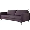 Produktbild: S-Style Möbel 3-Sitzer-Sofa, Lila, Holz, Textil, Echtholz,Buche, Birke, Füllung: Polyetherschaumkern, 199x86x91 cm, Blauer Engel, FSC Mix, Oeko-Tex®, Hergestellt in Europa, Wohnzimmer, Sofas & Couches, Sofas, 3-Sitzer Sofas