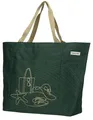 Produktbild: anndora Strandtasche XXL Grün Oversized Shopper mit Stickerei