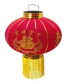 Produktbild: Chinesischer Stoff-Lampion rot 40 cm Ø LT400 Party Glück Asia Dekoration Trango