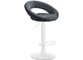 Produktbild: CLP Barhocker Olinda Samtbezug I Barstuhl höhenverstellbar und drehbar I Thekenhocker mit Rückenlehne und Fußstütze
