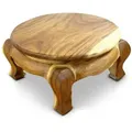 Produktbild: livasia Opiumtisch Opiumtisch rund, Beistelltisch, Nachttisch (3 Höhen: 17/20/25cm) braun 25 cm