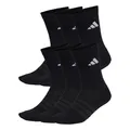 Produktbild: adidas Unisex CUSHIONED CREW SOCKS 6 PAIR PACK, black/black/white, 42-45