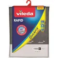 Produktbild: Vileda Express Rapid Bügelbrettbezug für Dampfbügelstation, metallisierte und wärmereflektierende Oberfläche für schnelleres Bügeln, Bügelbretter von 30-45cm x 110-130cm, Farbe Silber-Grau Metallic