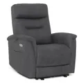 Produktbild: M MCombo Relaxsessel mit Liegefunktion, Fernsehsessel Elektrisch Verstellbar, TV Sessel, Recliner Chair, Sessel Wohnzimmer Relax, 7077 (Dunkelgrau)
