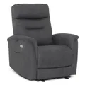 Produktbild: M MCombo Relaxsessel mit Liegefunktion, Fernsehsessel Elektrisch Verstellbar, TV Sessel mit 160° Liegefunktion, Recliner Chair, USB & Seitentasche, Sessel Wohnzimmer Relax, 7077 (Dunkelgrau)