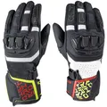 Produktbild: Motorrad Handschuhe 11 - Held Revel 3.0 Leder Touchscreen schwarz-weiß-gelb-rot