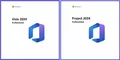 Produktbild: Visio Pro und Project Pro 2024 Bundle,  32/64 Bit, SOFORTVERSAND