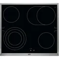 Produktbild: AEG Glaskeramikkochfeld, Schwarz, Edelstahl, Metall, Glas, 57.6x51.6 cm, Bräterzone, Küchen, Küchenelektrogeräte, Kochfelder, Glaskeramik-Kochfelder
