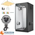 Produktbild: Growbox Komplettset LED 60x60x140cm Growtent Pflanzenzelt + 85W Light&Ventilator