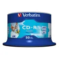 Produktbild: Verbatim CD-R AZO Wide Inkjet Printable no ID 700 MB 52x 50 Stück #15090077