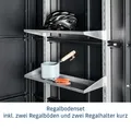 Produktbild: Hörmann Ecostar Regalbodenset für EcoStar Gerätehäuser inkl. Regalhalterset kurz,silber,