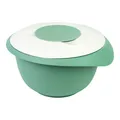 Produktbild: SCHÜSSEL RÜHRSCHÜSSEL MIT ZWEIGETEILTEM DECKEL 2500 ML MINT GRÜN WESTMARK NEU