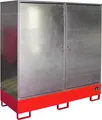 Produktbild: Bauer Gefahrstoff-Schrank GS-2, abschließbar, für max. 2x200l Fässer, Feuerrot