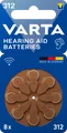 Produktbild: VARTA Hearing Aid Batteries 312 Blister 8 Hörgerätebatterie