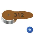 Produktbild: 4x Batterie Varta 24607 101 418 Hörgerätebatterien Aid 312 Brown
