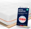 Produktbild: Hochwertiger Topper 200x200cm 7cm hoch - H4/H5 Matratzentopper mit weicher Gel-Memory- und stützender Komfortschicht - Ökotex 100 Zertifiziert - Bezug atmungsaktiv & waschbar