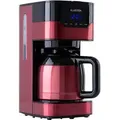 Produktbild: Klarstein Kaffeemaschine Arabica 800W EasyTouch Control silber/schwarz Rot