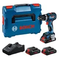 Produktbild: Bosch Prof. Set: Akku-Schlagbohrschrauber GSB 18V-90 C, 3 x ProCORE18V 4.0Ah, L-BOXX Betriebsart: Akku-Betrieb|Akku enthalten: Ja, 3xAkku|Art des Zubehörs: GSB 18V-90 C, L-BOXX