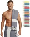 Produktbild: furora HOLIDAY Saunatuch Saunahandtuch Saunatuch Damen + Herren, Hamamtuch groß 100x200 XXL