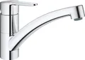 Produktbild: GROHE Bau Eco, Küchenarmatur mit flachem Auslauf (Wasserhahn für die Küche, praktischer 140° Schwenkbereich, isolierte Wasserwege für mehr Hygiene, einfache Spülbecken-Montage), chrom, 31680000
