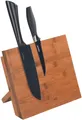 Produktbild: WENKO Magnet-Messerblock Modell Mesina, magnetischer Messerhalter für die Küche, Bambus, Landhaus-Stil