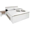 Produktbild: Carryhome Bettanlage, Weiß, Trüffeleiche, 180x200 cm, Schlafzimmer, Betten