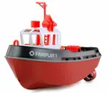 Produktbild: RC Boot Fairplay I Schlepper 1:72 RTR schwarz/rot mit LED-Beleuchtung