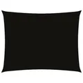 Produktbild: vidaXL Sonnensegel, Sonnenschutz Wasserfest Rechteckig, UV Schutz Sichtschutz für Terrasse Balkon Garten, Windschutz Regenschutz, Schwarz Oxford-Gewebe