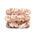 Produktbild: 100% Silk Scrunchies Stoff Haargummi rosa für Mädchen und Damen Scrunchies Sa...