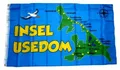 Produktbild: Flagge / Fahne Insel Usedom Karte Hissflagge 90 x 150 cm