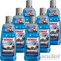 Produktbild: 6x 1 Liter SONAX XTREME SHAMPOO 2 in 1 WASCHEN OHNE ABLEDERN AUTOSHAMPOO PFLEGE