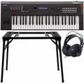 Produktbild: Yamaha MX49 II Black Music Synthesizer + Keyboard-ständer (DPS-10) & Kopfhörer