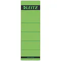 Produktbild: Leitz Rückenschild selbstklebend für Standard- und Hartpappe-Ordner, 10 Stück, 80 mm Rückenbreite, Kurzes und breites Format, 62 x 192 mm, Papier, grün, 16420055