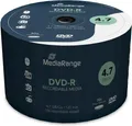 Produktbild: MediaRange DVD-R 4,7 GB, DVD-Rohlinge 16fach, 50 Stück