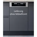 Produktbild: Bauknecht BSBO 3O21 PF X - Teilintegrierter Geschirrspüler mit 5 Jahre Garantie, Schwarz/Edelstahl, Besteckschublade, 45 x 82 cm BSBO3O21PFX