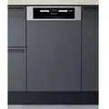 Produktbild: Bauknecht teilintegrierter Geschirrspüler: 45 cm Kompaktgerät, Farbe Edelstahl - BSBO 3O21 PF X