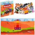 Produktbild: Magnetspiel Die Baustelle mit 33 Puzzle-Magneten