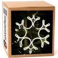 Produktbild: Gartenpirat Neon Lichtschlauchfigur Schneeflocke 38x35 cm 360 LED warmweiß Timer